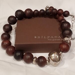 Silpada Sterling Silver Agate Necklace